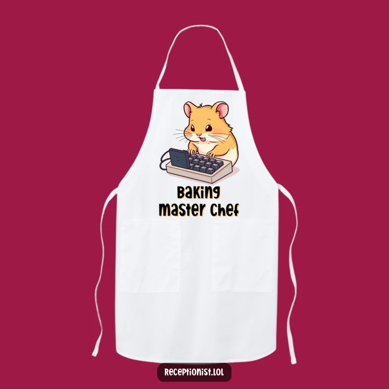 Funny Hamster Apron: Determined Baker's Helper, a Hilarious Kitchen Gift