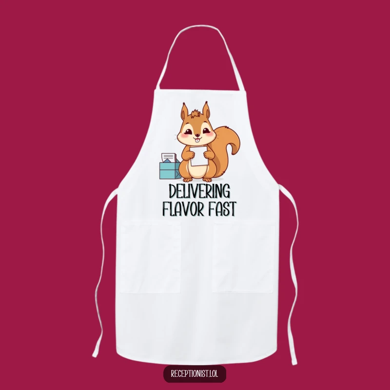 Funny Squirrel Mail Sorter Apron: Keep Clean & Organized in Style!