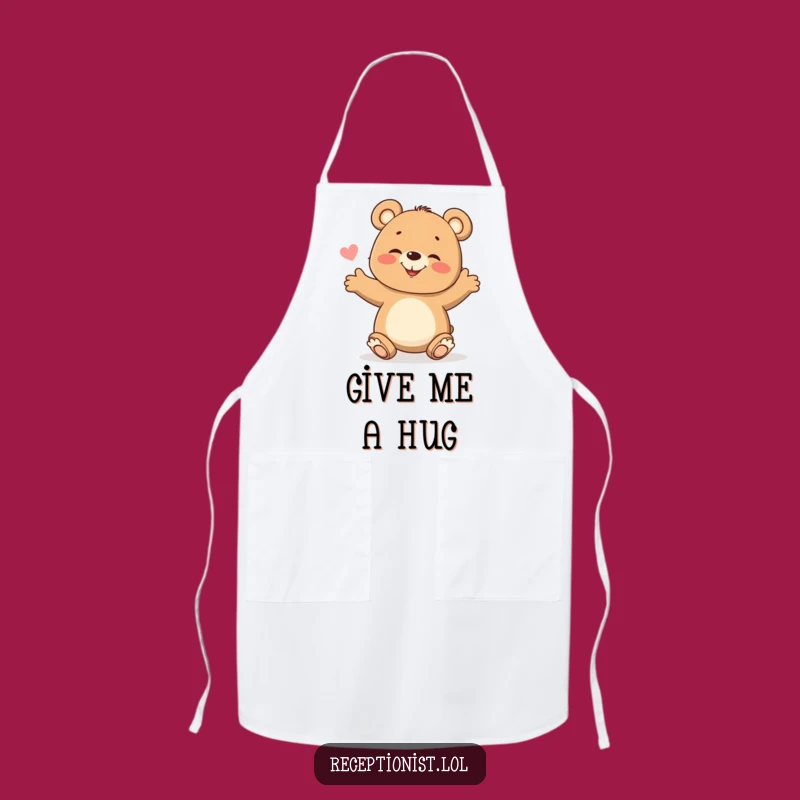 Funny Bear Cub Apron: Giggling Chef's Helper, PerfectKitchen Gift