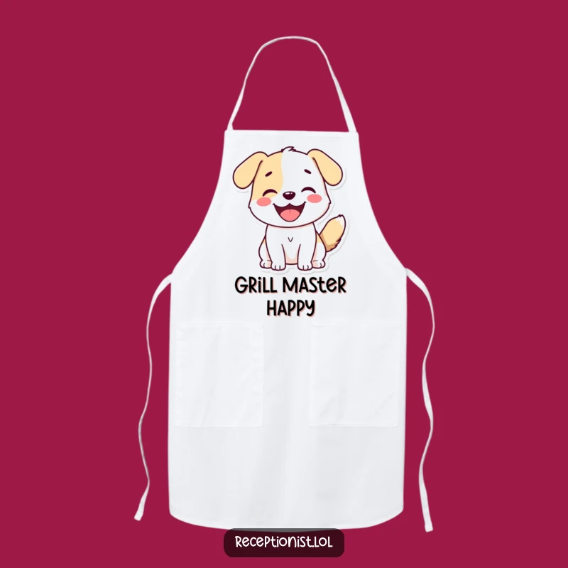 Funny Dog Greeting Apron - Hilarious 'Best Host' Kitchen Gear