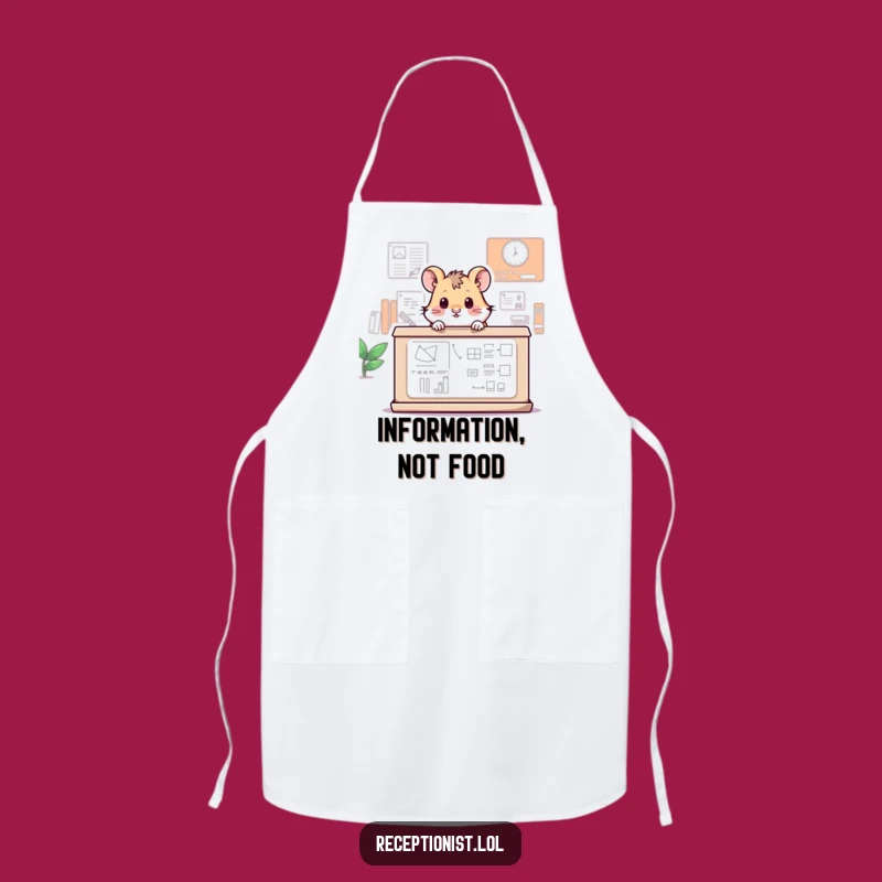Funny Hamster Apron: Kitchen Desk Assistant Chef, Perfect Funny Gift for Cooks!