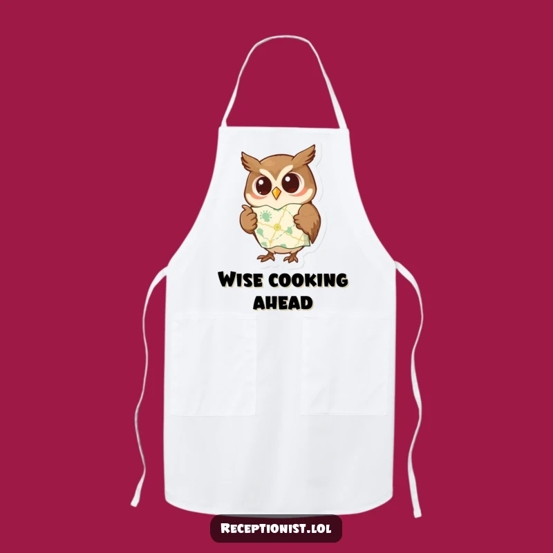 Funny Apron: Wise Owl Navigator, Hilarious Kitchen Gift for Curious Cooks