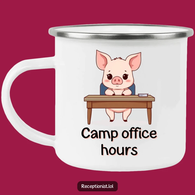 Funny Piglet Campfire Mug: A Hilarious Gift for Outdoor Office Adventures