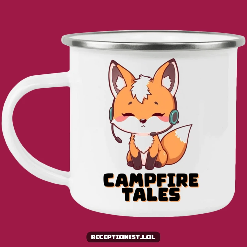 Funny Fox Camping Mug: Curious Camp Listener, a Hilarious Outdoor Gift
