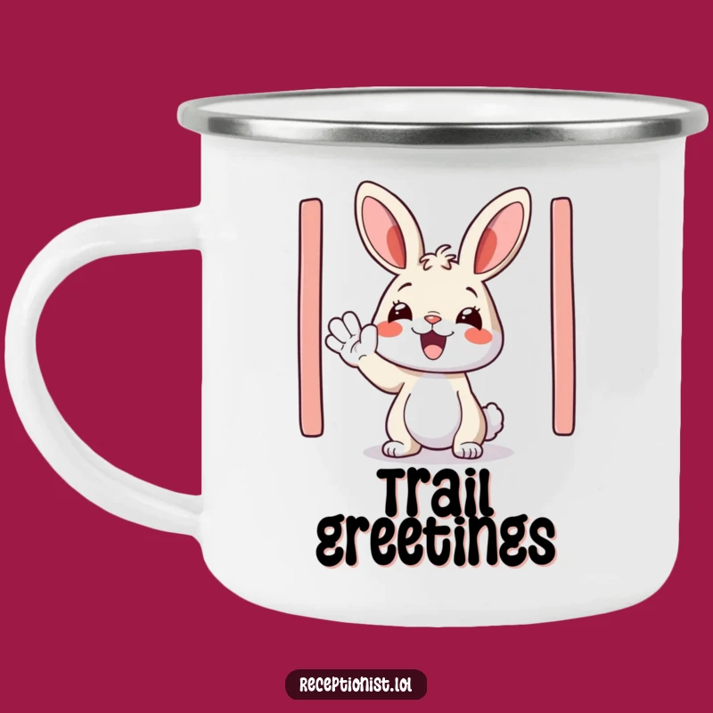 Durable Funny Bunny Welcome Camping Mug: Adventure Ready