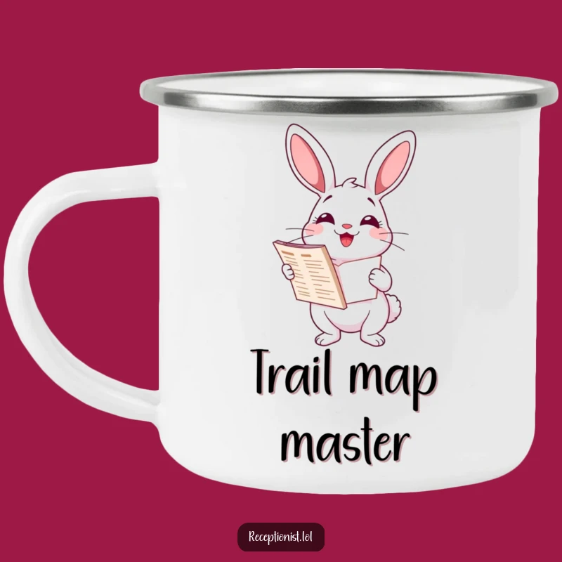 Funny Rabbit Campfire Mug: Hilarious Cartoon for the Outdoorsy Helper