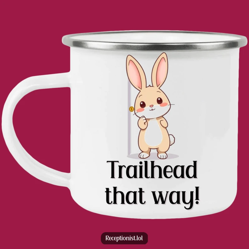 Funny Rabbit Camping Mug: Adventure Guide Buddy, Ultimate Funny Gift for Explorers!