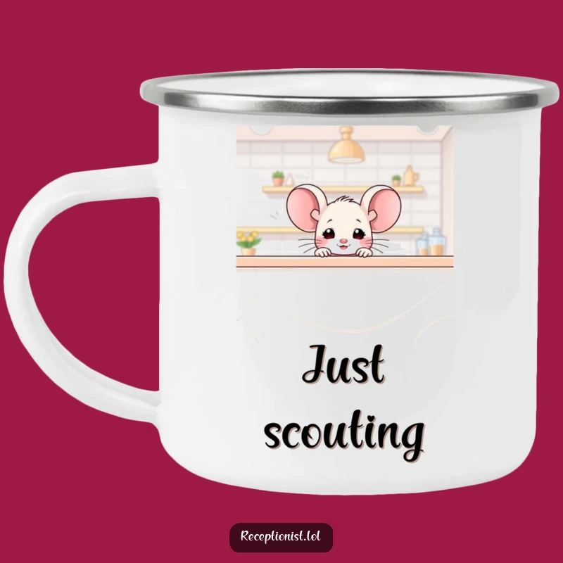 Funny Mouse Campfire Mug: Tiny Adventures, Big Laughs, Gift