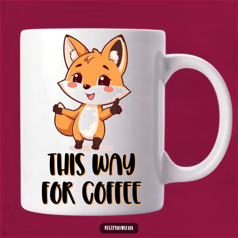 Funny Fox Guide Mug: Hilarious Direction Tee for Your Clever Friend!