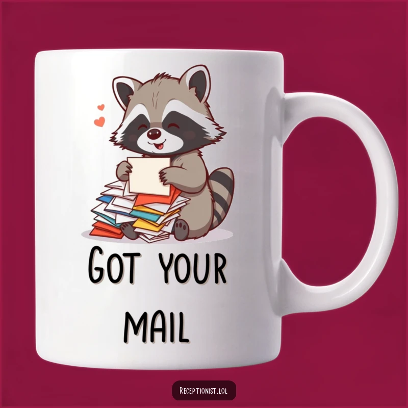 Funny Raccoon Mail Sorter Mug: A Hilarious Gift for Organized Chaos Lovers
