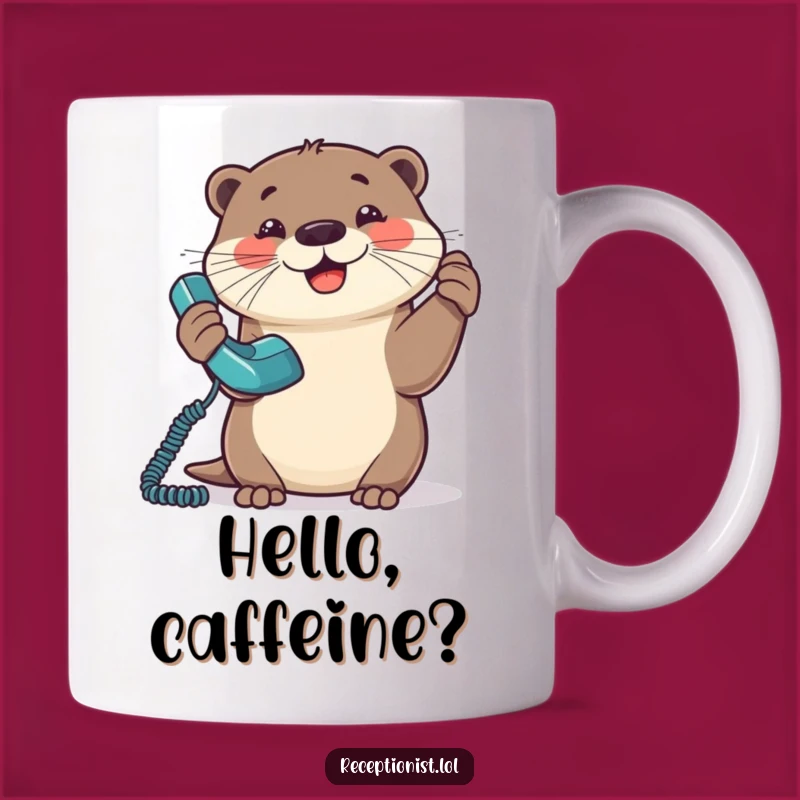 Funny Otter Communicator Mug - Hilarious 'Busy' Gift for Friends
