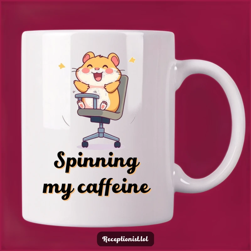 Funny Hamster Office Mug: Hilarious Gift for Joyful Chaos Lovers