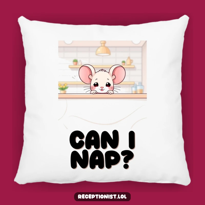 Funny Mouse Peek Pillow: Soft Comfort with a Whimsical Touch, Gift Idea
