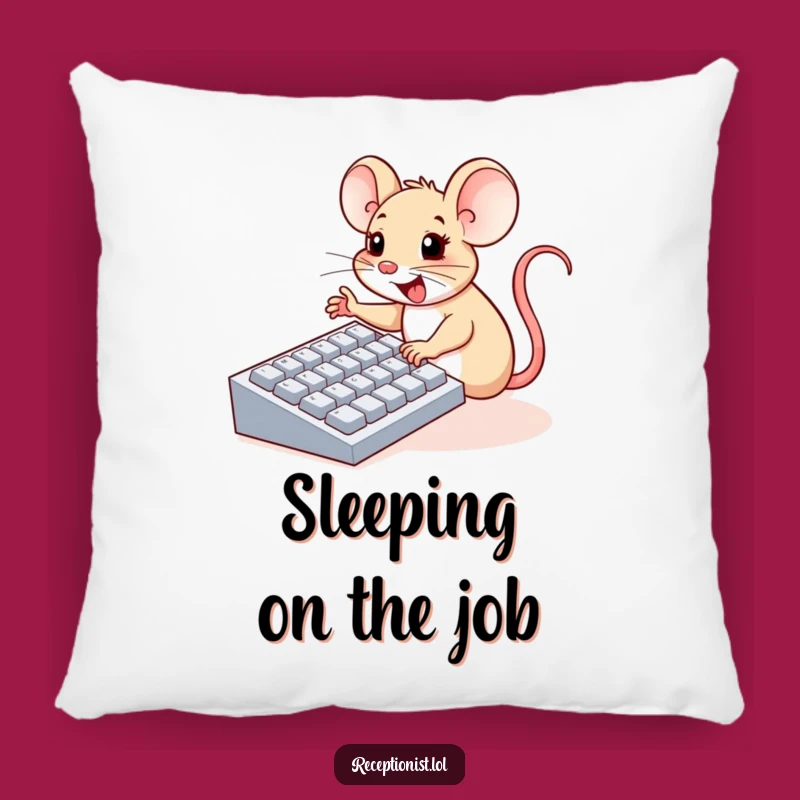 Funny Mouse Keyboard Pillow: Comfy and Comical Decor for Tech Fans