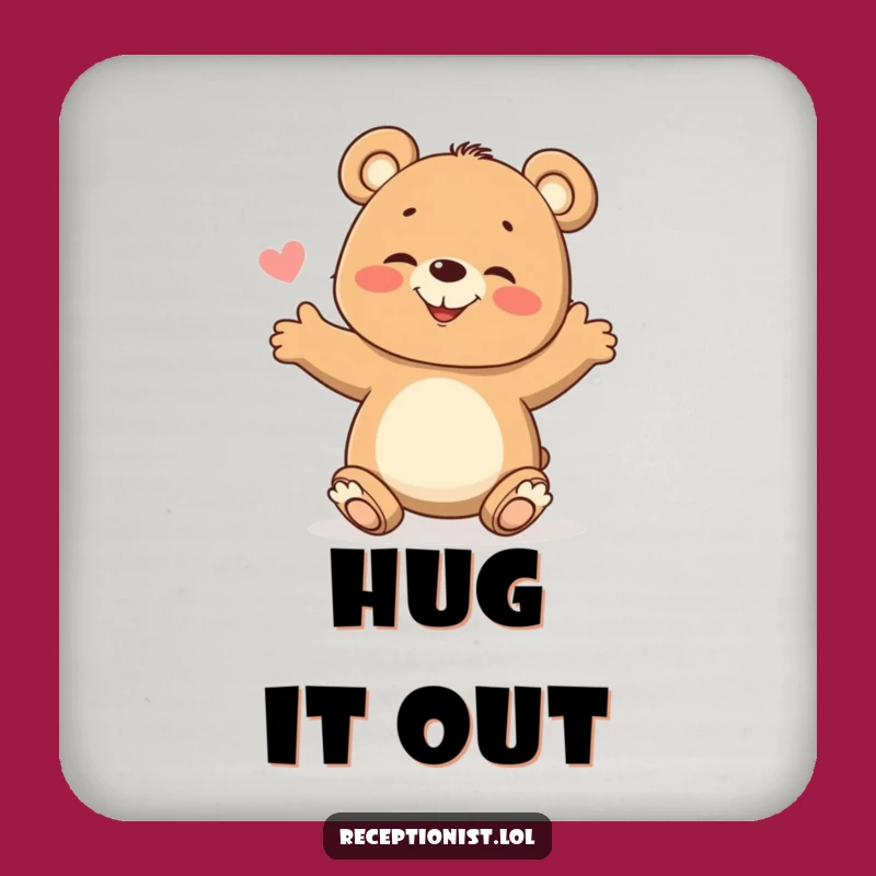 Funny Bear Cub Coaster: Giggle-Protect Your Surfaces, Unique Gift