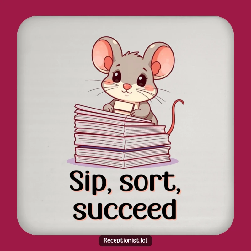 Funny Mouse Coaster Set: Hilarious Protection for Your Surfaces