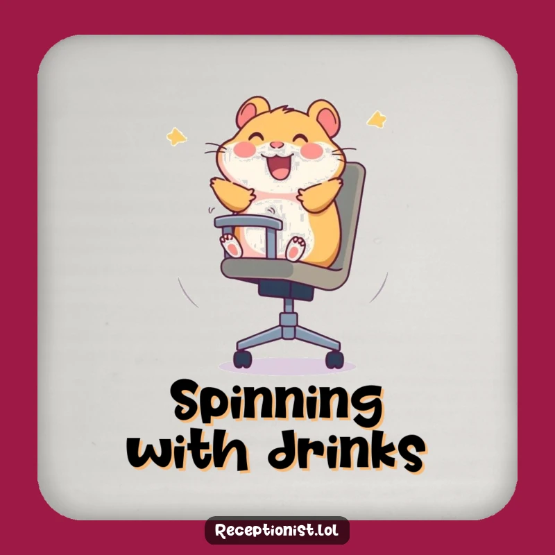 Funny Hamster Coaster: Hilarious Protection for Joyful Surfaces