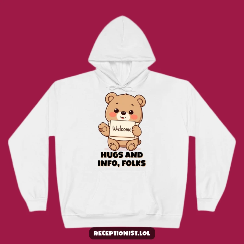 Funny Bear Welcoming Hoodie: Cozy Comfort and Hilarious Hospitality