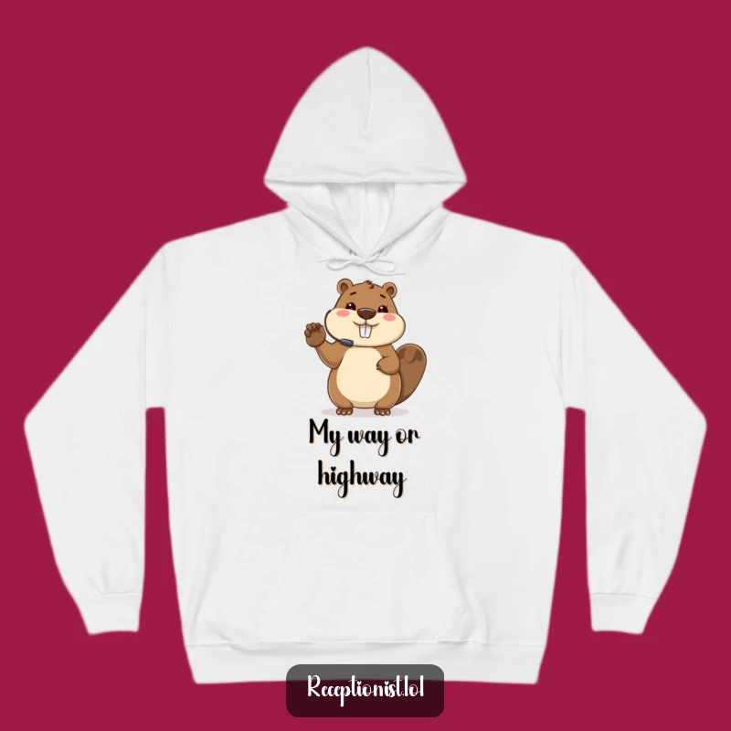 Funny Beaver Hoodie: Cozy Busy Host Gift for Planners
