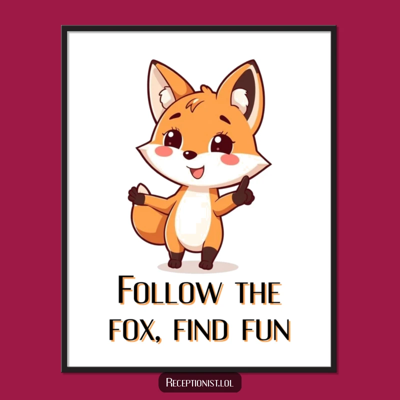 Funny Free Printable Fox Wall Art: Downloadable Digital Art for Guidance & Smiles!