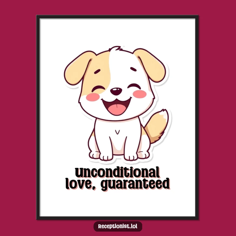 Free Printable Wall Art: Funny Dog Greeting, Hilarious Downloadable Decor!
