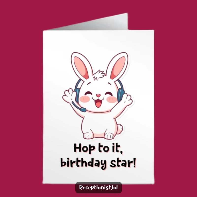 Free Printable Bunny Birthday Card: Funny Downloadable Gift for a Cheerful Welcome!