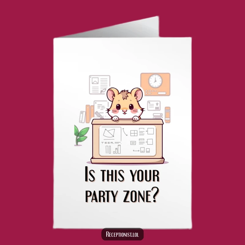 Free Printable Hamster Birthday Card: Funny DIY Downloadable Gift for Besties