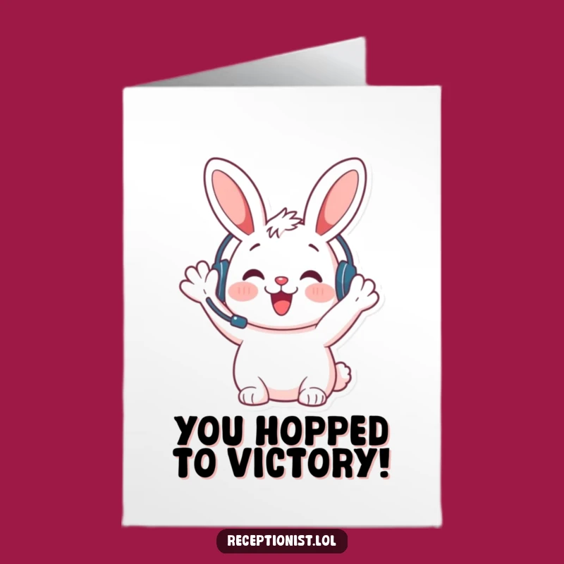 Free Printable Bunny Congratulations Card: Funny Downloadable Gift for Joyful News!