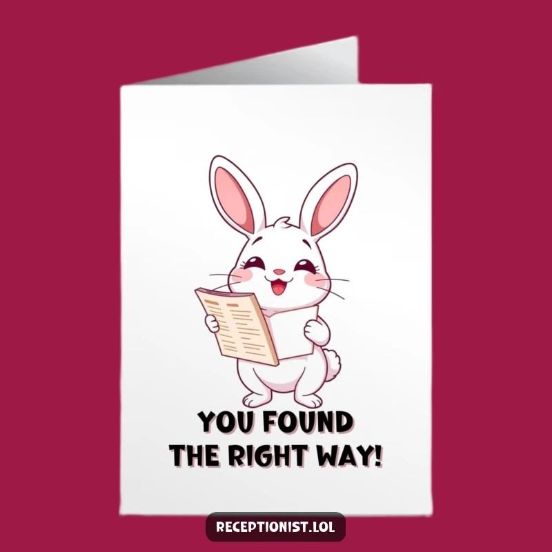 Rabbit Directory Congrats Card: Free Printable Success Downloadable Gift!