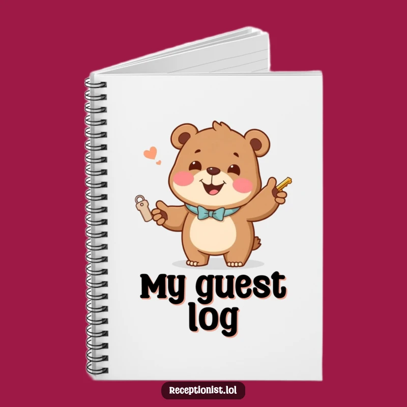 Funny Joking Bear Hotel Notebook: Jot Down Your Welcoming Thoughts!