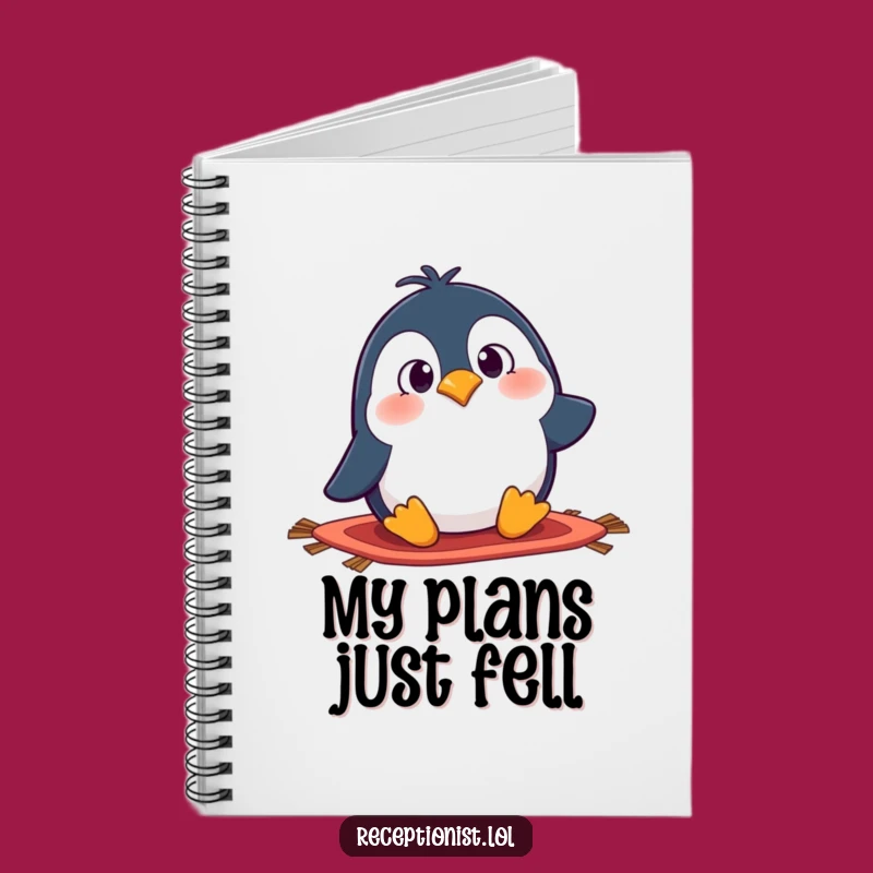 Funny Penguin Tripping Notebook - Journal for Surprises and Laughs