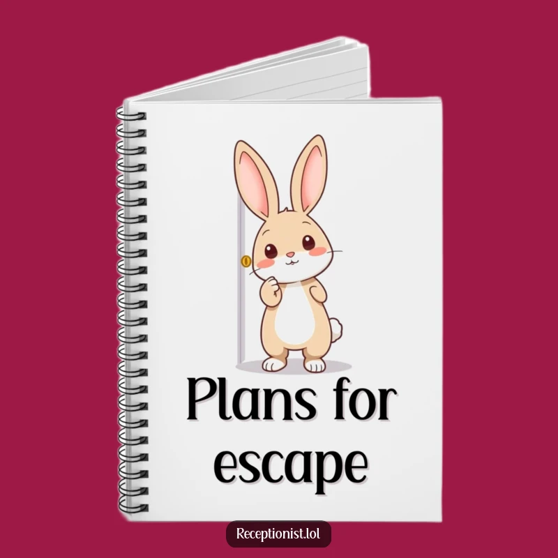 Funny Rabbit Notepad: Explore Ideas with Enthusiasm, Perfect Funny Gift for Note-takers!