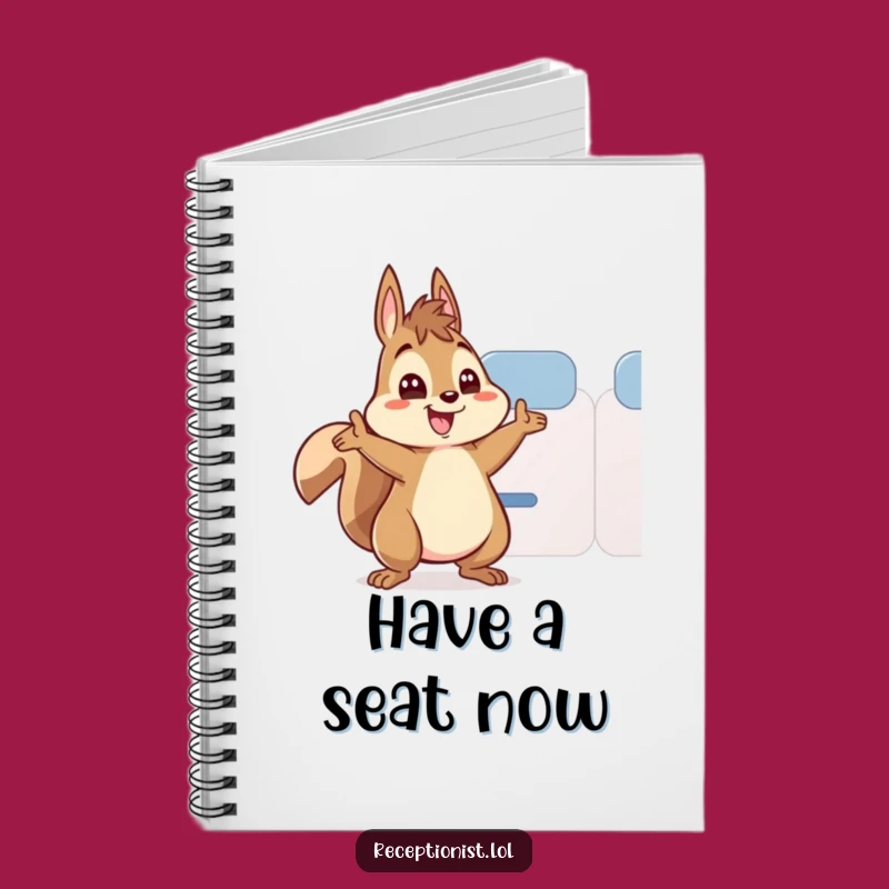 Funny Squirrel Meeting Notes Notebook: Organized Humor, Perfect Gift