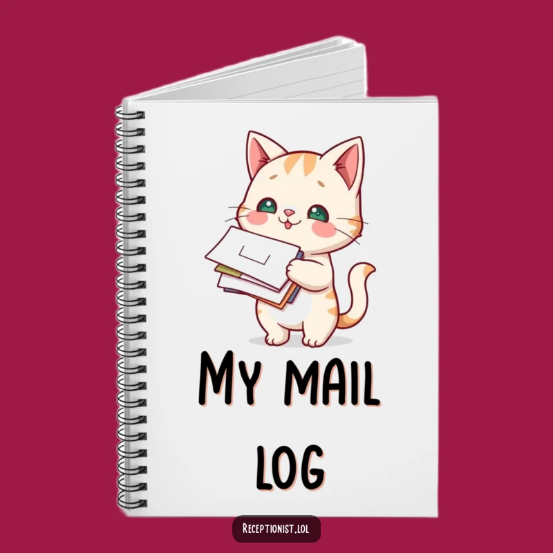 Funny Cat Mail Carrier Notebook - Hilarious Journal for Cat Lovers