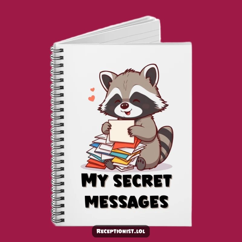 Funny Raccoon Mail Log Notebook: Hilarious Gift for Organized Planners