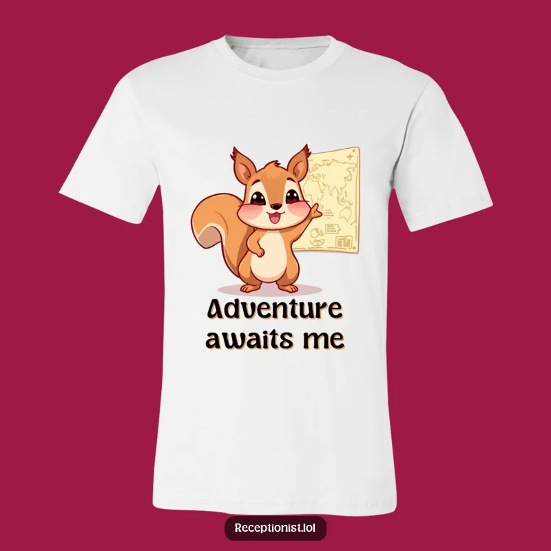 Funny Squirrel Navigator T-Shirt: A Hilarious Gift for Adventurous Souls