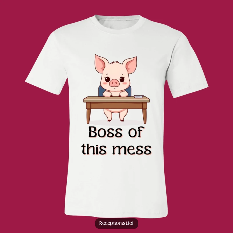 Funny Piglet Business Meeting T-Shirt: A Hilarious Gift for Office Professionals