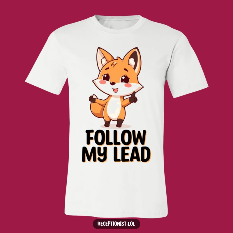 Funny Fox Direction T-Shirt: Playful Guide Tee for a Smart Look!