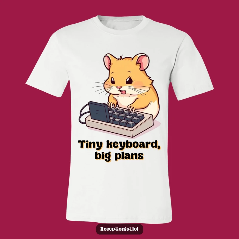 Funny Hamster T-Shirt: Furious Typist Style, a Hilarious Outfit for Coders