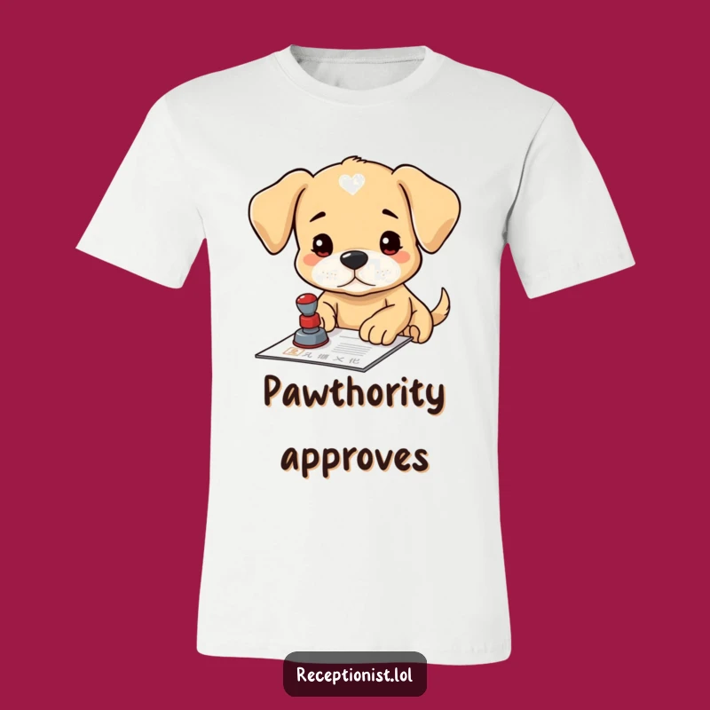Funny Puppy Official T-Shirt: Determined Pup Makes a Hilarious Statement!