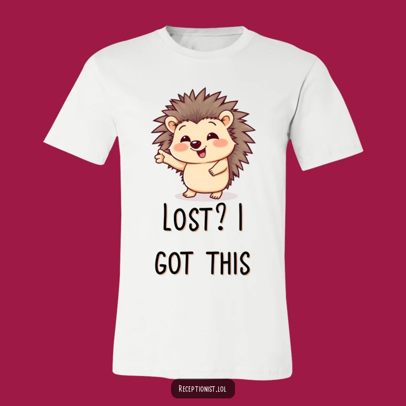 Funny Giggling Hedgehog T-Shirt - Hilarious Animal Friend Tee Gift