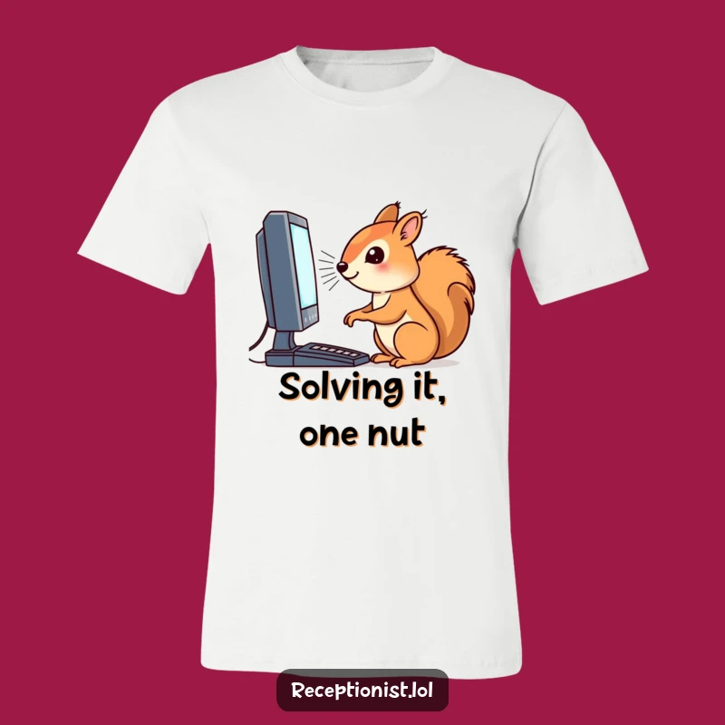 Funny Squirrel Programmer T-Shirt - Hilarious Techie Animal Tee Gift