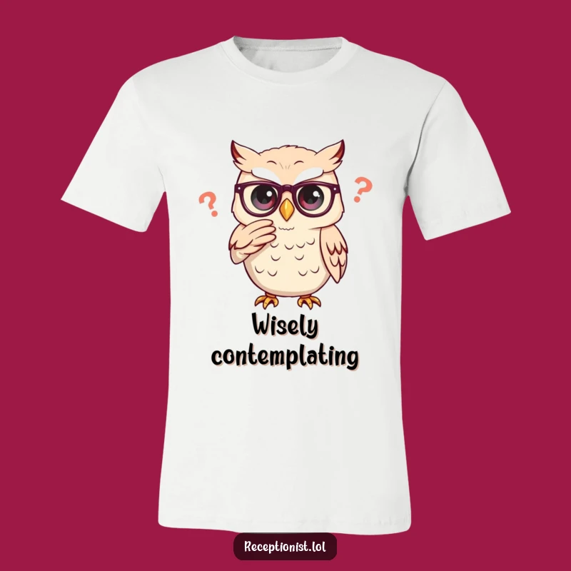 Funny Wise Owl T-Shirt: Wearable Wisdom and Thoughtful Design
