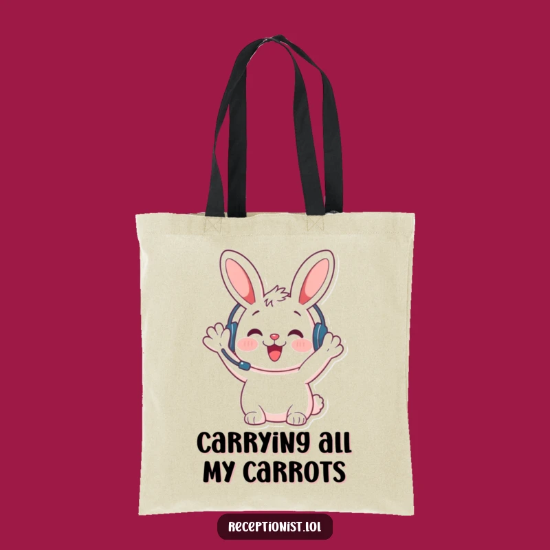 Funny Bunny Welcome Tote Bag: Carry Your Essentials with a Smile!