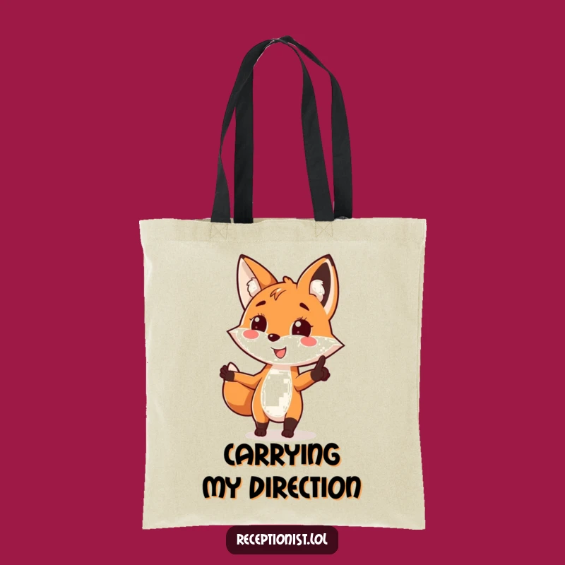 Funny Fox Guide Tote Bag: Carry Your Essentials with a Smile!