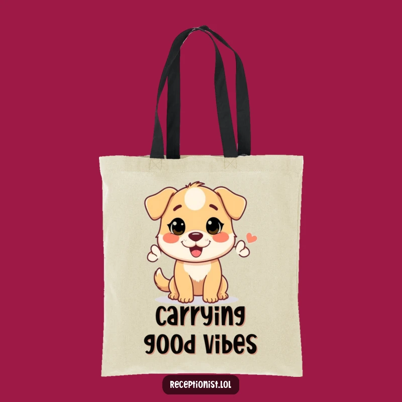 Funny Helpful Dog Tote Bag - Stylish Welcoming Carry-All Gift