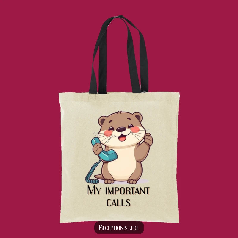 Funny Otter Communicator Tote Bag - Hilarious 'On the Go' Carry-All