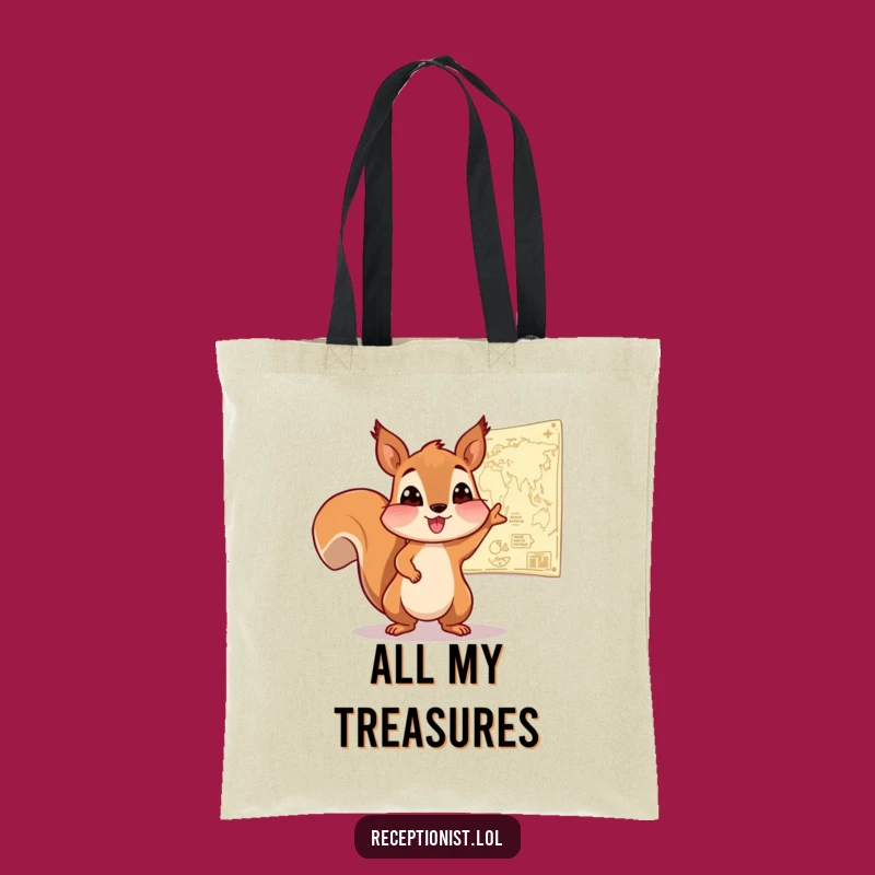 Funny Squirrel Adventure Tote Bag: A Hilarious Gift for Travel Planning