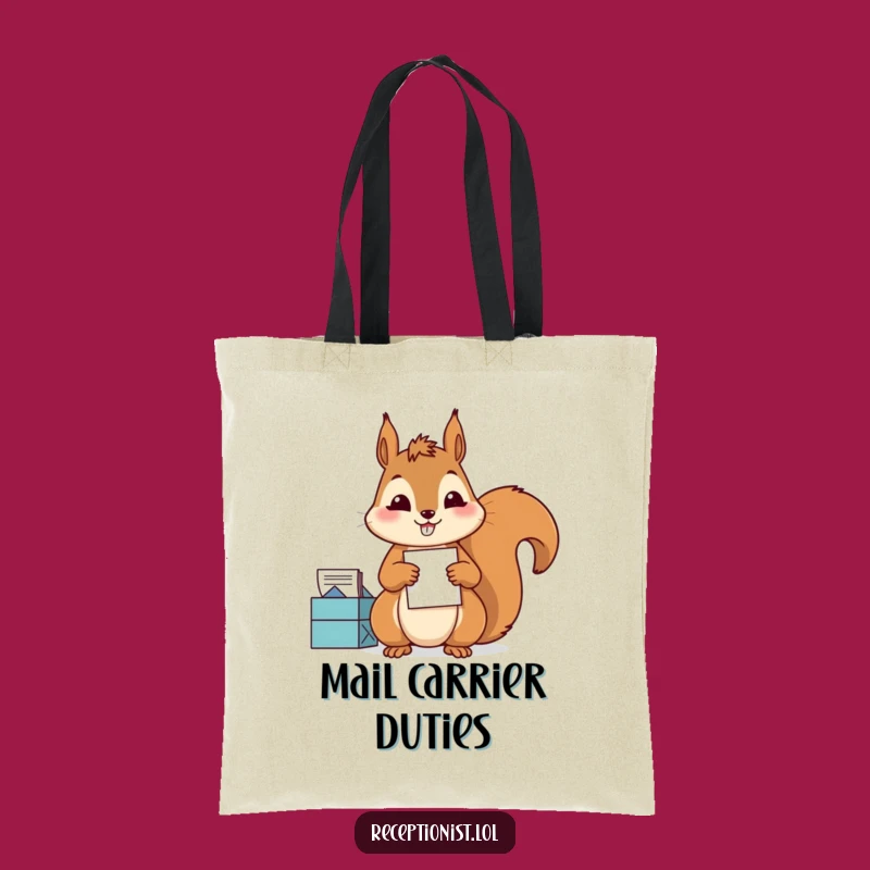 Funny Squirrel Mail Sorter Tote Bag: Carry Your World with Order!